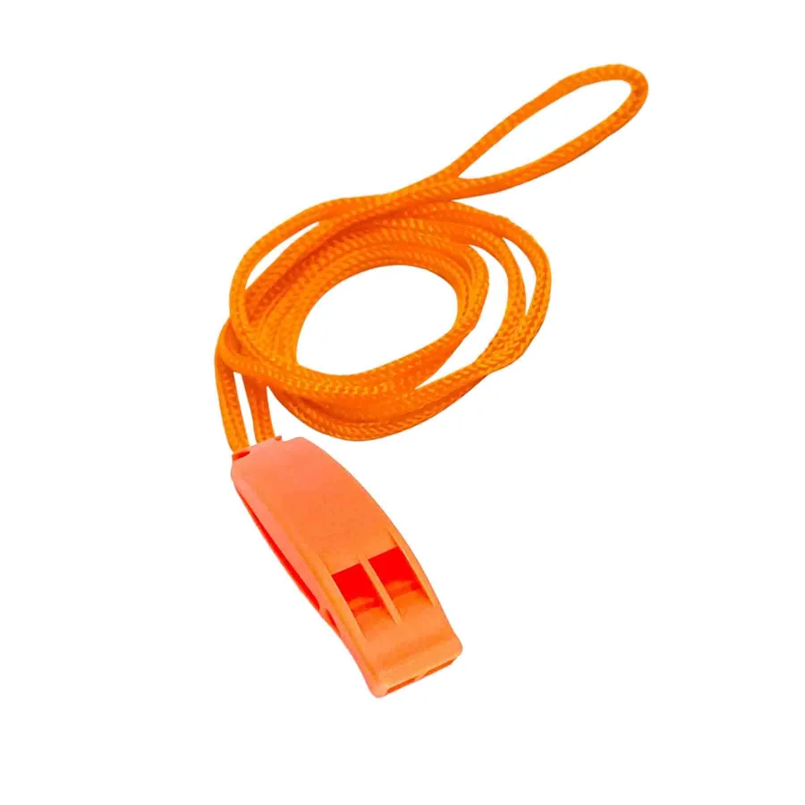 Orange safety whistle accessory for OEM swim vests
